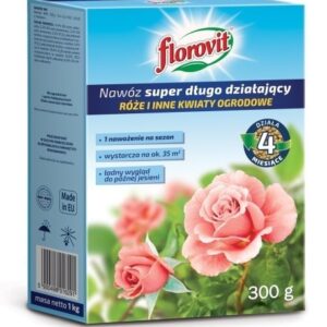Nawóz Długodziałający do Róż i Kwiatów Balkonowych 300g Florovit