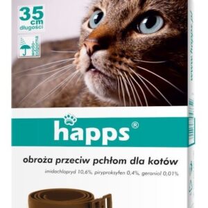 Obroża Zwalcza Pchły dla Kotów HAPPS